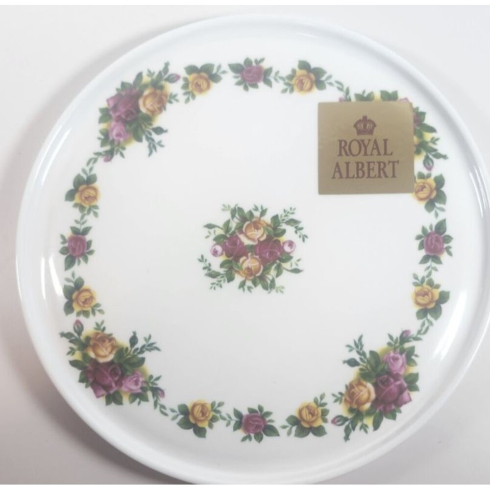 Royal Albert Old Country Roses Melamine Trivet Teapot Stand Plate 6 7/8"